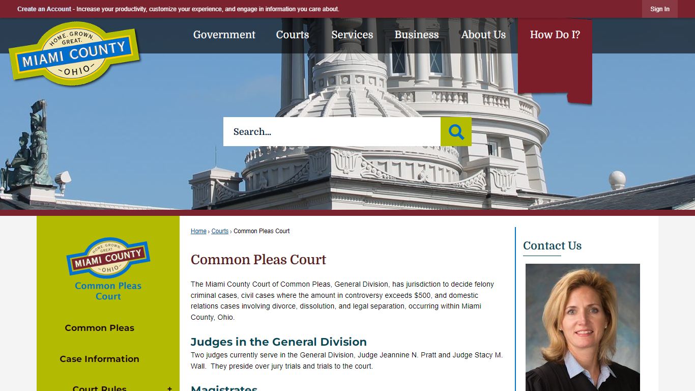 Common Pleas Court | Miami County, OH - Official Website