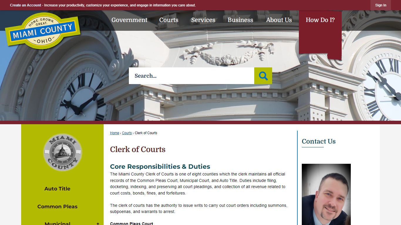 Clerk of Courts | Miami County, OH - Official Website