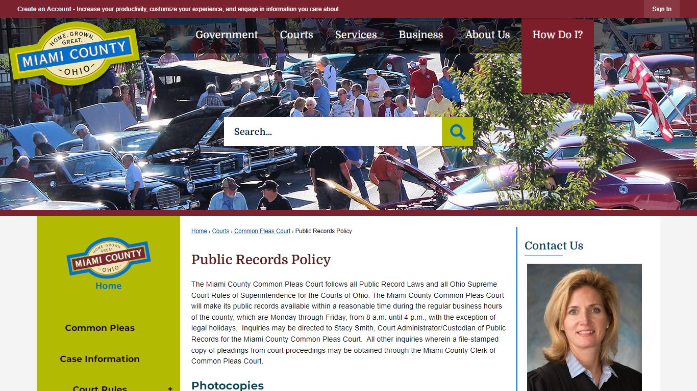 Public Records Policy | Miami County, OH - Official Website